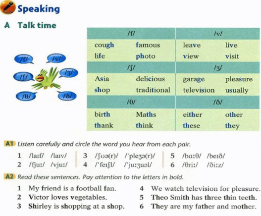 沪教牛津版初中七年级上册英语Speaking录音